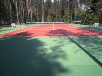 Селигер, теннисный корт 18х36м, покрытие Хард Casali Confosport, 2015