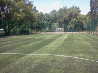 Самара, Мини-футбольная площадка 20х40м, искуственная трава AstroTurf Mondial 40, 2015