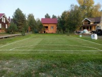 Самарская область, пос. Проран, искусственная трава Edel Grass LSR 20, 2015