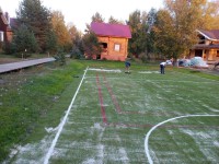 Самарская область, пос. Проран, искусственная трава Edel Grass LSR 20, 2015