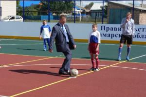 открытие спортивной площадки в селе Шламка