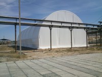 Оренбургская обл., Соль-Илецк, арочная конструкция, склад для хранения соли, S=648 кв м, 2015