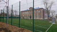 Самара, п.Зубчаниновка, Детский епархиальный образовательный центр, футбольное поле, трава Condor Grass Mondial 40, 20х40м, 2017