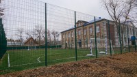 Самара, п.Зубчаниновка, Детский епархиальный образовательный центр, футбольное поле, трава Condor Grass Mondial 40, 20х40м, 2017