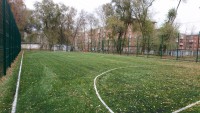 Самара, Кировский район, школа № 162, искусственная трава Condor Grass Mondial 40, футбольное поле 20х40м, 2017