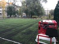 Самара, Кировский район, школа № 162, искусственная трава Condor Grass Mondial 40, футбольное поле 20х40м, 2017