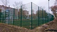 Самара, Кировский район, школа № 163, искусственная трава Condor Grass Mondial 40, футбольное поле 20х40м, 2017