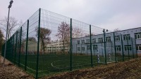Самара, Кировский район, школа № 163, искусственная трава Condor Grass Mondial 40, футбольное поле 20х40м, 2017