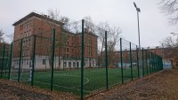 Самара, Кировский район, школа № 96, искусственная трава Condor Grass Mondial 40, футбольное поле 20х40м, 2017