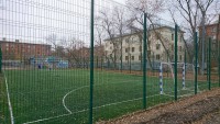 Самара, Кировский район, школа № 96, искусственная трава Condor Grass Mondial 40, футбольное поле 20х40м, 2017