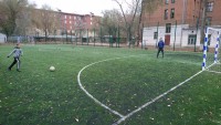 Самара, Кировский район, школа № 96, искусственная трава Condor Grass Mondial 40, футбольное поле 20х40м, 2017