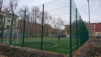 Самара, Кировский район, школа № 96, искусственная трава Condor Grass Mondial 40, футбольное поле 20х40м, 2017