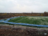 Самара, Волжский район, Южный город, Совхоз 50летия СССР 2017, искусственная трава Condor Grass Playgrass 20, универсальная спортивная площадка 28х56м, 2017