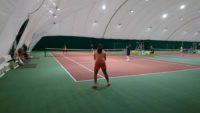 Санкт-Петербург, СК “Разлив”, воздухоопорное сооружение 90мх37м с теннисным покрытием Хард на резиновой подложке Casali Confosport, 2016